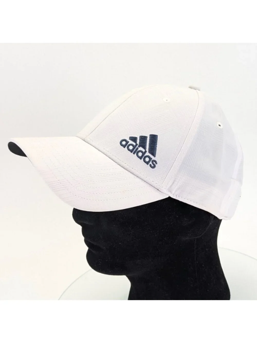 Adidas Golf Hat White Adjustable Embroidered Logo Lightweight Baseball Cap